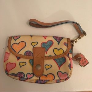Dooney & Bourke Hearts Wristlet